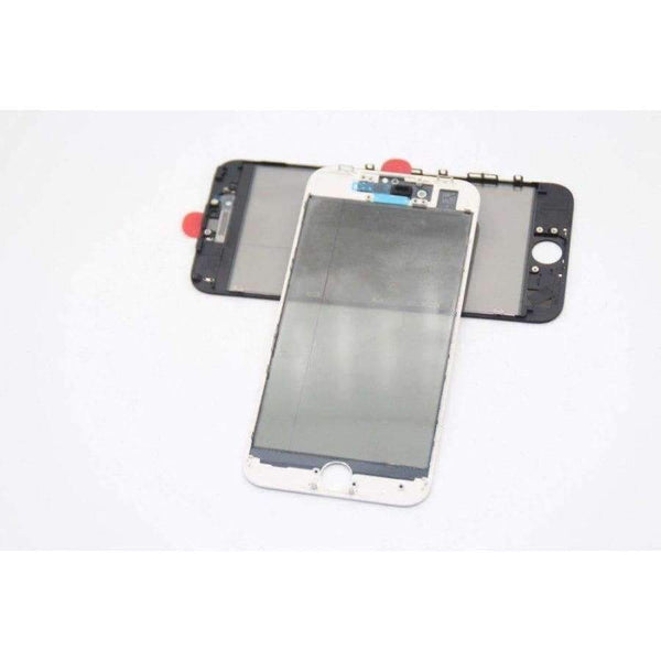 Planet Gates for i6 white black 8pcs Cold Press 4 in 1 Front Glass Lens with frame Polarizer OCA for iphone 8 8p plus 7 7plus 6 6s 5 5s Touch Panel Replacement