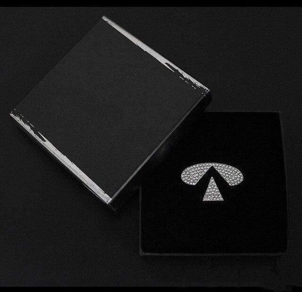 Planet Gates For Infiniti Car steering wheel logo diamond sticker For Honda Toyota Lexus Mazda Hyundai Volvo interior decoration stickers Auto Accessories
