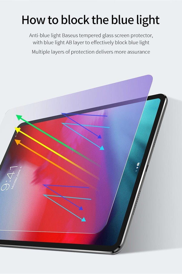 Planet Gates For iPad 12.9 inch Baseus Screen protector For iPad Pro 11 12.9 inch Tempered Glass Protective Film For Apple iPad 2018 New Tablet Toughened Glass