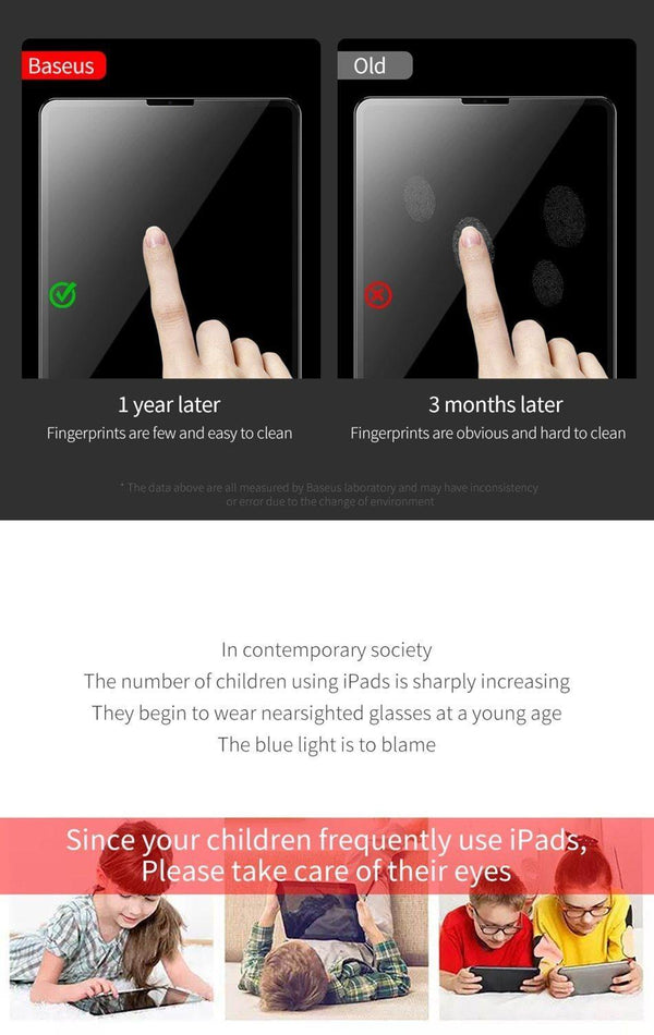 Planet Gates For iPad 12.9 inch Baseus Screen protector For iPad Pro 11 12.9 inch Tempered Glass Protective Film For Apple iPad 2018 New Tablet Toughened Glass