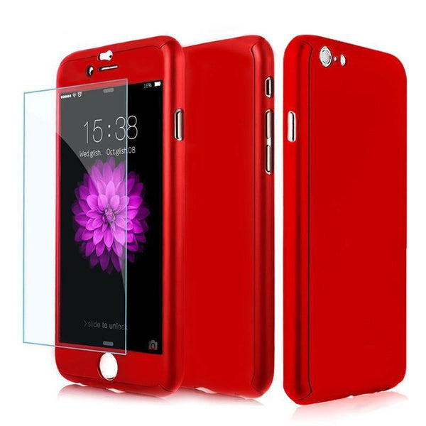 Planet Gates for iPhone 7 360 Degree Tempered Glass Film+Cover