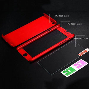 Planet Gates for iPhone 7 360 Degree Tempered Glass Film+Cover