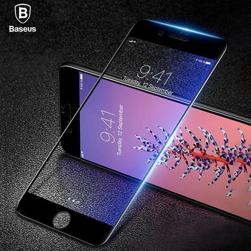 Planet Gates For iPhone 7 8 / Black Baseus 7D Screen Protector Tempered Glass For iPhone 8 7 Plus 0.3mm Front Curved Full Cover Edge Toughened Protective Glass Film