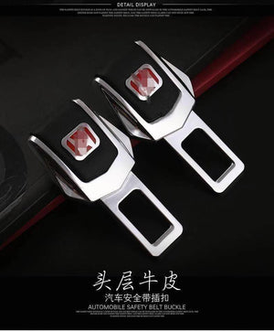 Planet Gates For mass logo 1 high quality zinc alloy car seat belt clip safety belt plug for Mercedes Land Rover BMW Audi Volkswagen Ford Honda Roewe Volv
