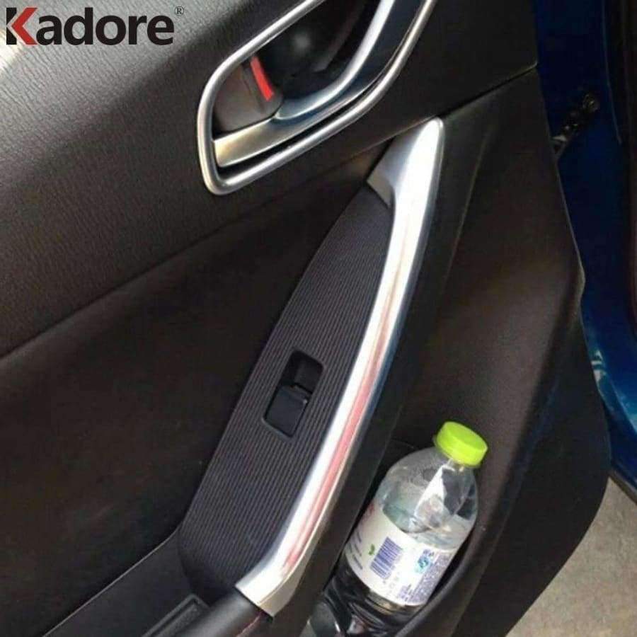 Planet Gates For Mazda CX-5 CX5 2012 2013 2014 2015 Inner Window Switch Button Rear Side Door Armrest Cover Trim Car Interior Accessories
