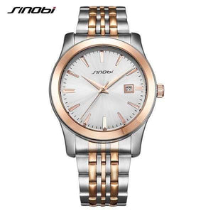 Planet Gates For Men WhiteGold Watches Waterproof Sports Date Business Wristwatch Gold Stainless Steel Band Watch For Men Women Lovers Watch