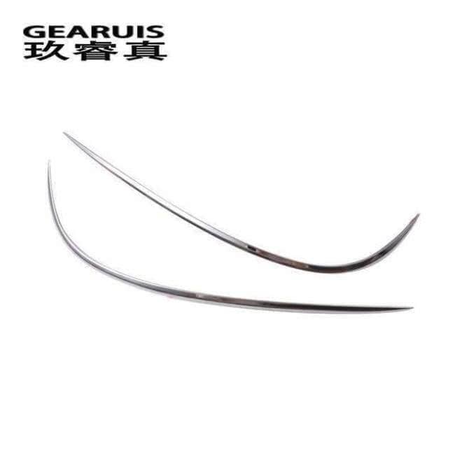 Planet Gates For Mercedes Benz C Class W205 Car styling Front fog lamps cover grille slats lights Sticker decoration strips auto Accessories