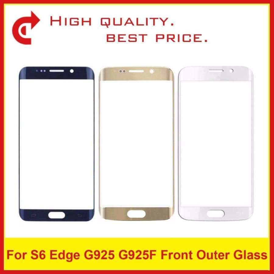 Planet Gates For S6 Blue Samsung Galaxy S6 G920 G920F SM-G920 S6 Edge SM-G925F G925 G9250 Plus G928 G928F Touch Screen Panel Front Outer Glass Lens