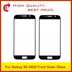 Planet Gates For S6 Blue Samsung Galaxy S6 G920 G920F SM-G920 S6 Edge SM-G925F G925 G9250 Plus G928 G928F Touch Screen Panel Front Outer Glass Lens