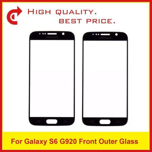 Planet Gates For S6 Blue Samsung Galaxy S6 G920 G920F SM-G920 S6 Edge SM-G925F G925 G9250 Plus G928 G928F Touch Screen Panel Front Outer Glass Lens