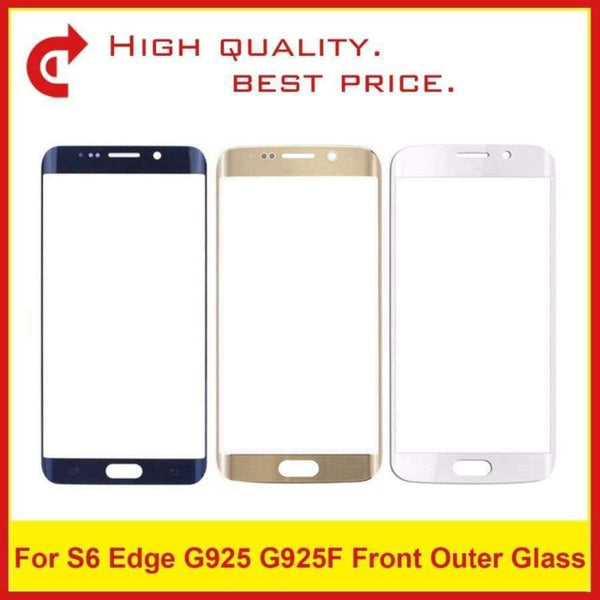 Planet Gates For S6 Blue Samsung Galaxy S6 G920 G920F SM-G920 S6 Edge SM-G925F G925 G9250 Plus G928 G928F Touch Screen Panel Front Outer Glass Lens