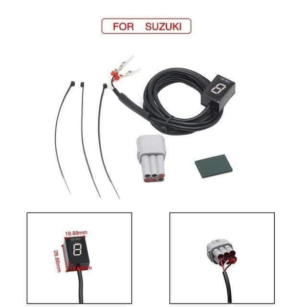 Planet Gates for suzuki Alconstar-1-6 Gear Ecu Plug Mount Motorcycle EFI  Speed Gear Display Indicator For Suzuki for Honda for Yamaha for Kawasaki