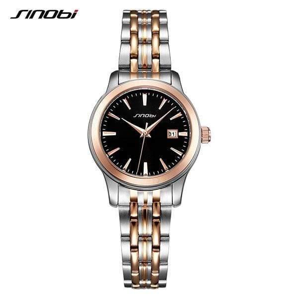 Planet Gates For Women BlackGold Watches Waterproof Sports Date Business Wristwatch Gold Stainless Steel Band Watch For Men Women Lovers Watch