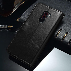 Planet Gates for Xiaomi POCOPHONE F1 Case Cover Global POCO F1 Wallet Leather Cover Protective Phone Cases TOMKAS Original POCOPONE F1 Case