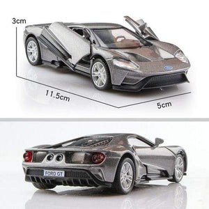 Planet Gates Ford GT Grey 1:36 Alloy Car Honda Acura Chevrolet Dodge Golf RMZ city Diecasts Toy Vehicles Simulation Exquisite Model 5 Inch Children Gifts