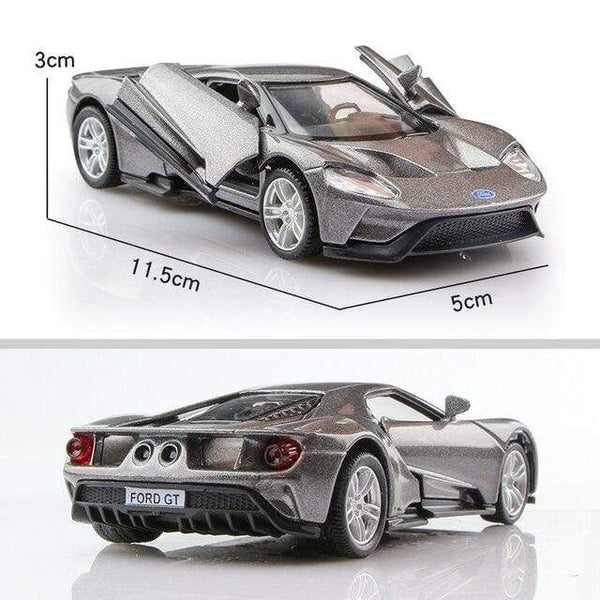 Planet Gates Ford GT Grey 1:36 Alloy Car Honda Acura Chevrolet Dodge Golf RMZ city Diecasts Toy Vehicles Simulation Exquisite Model 5 Inch Children Gifts