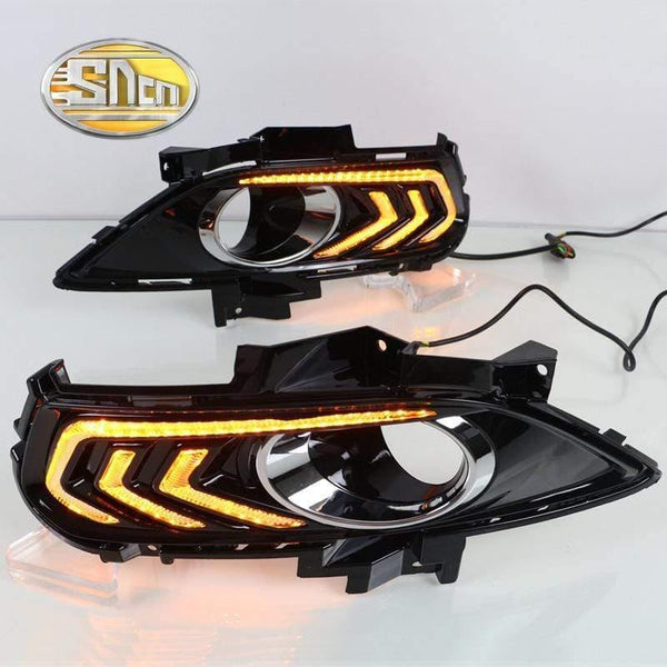 Planet Gates Ford Mondeo Fusion 2013 2014 2015 2016 Yellow Turning Signal Relay Waterproof Car DRL Lamp LED Daytime Running Light SNCN