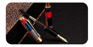 Planet Gates Fountain Pen Full metal Golden Clip luxury ink pens Caneta Stationery Office supplies