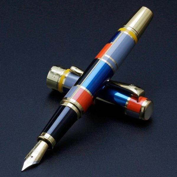 Planet Gates Fountain Pen Full metal Golden Clip luxury ink pens Caneta Stationery Office supplies