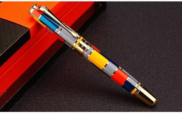 Planet Gates Fountain Pen Full metal Golden Clip luxury ink pens Caneta Stationery Office supplies