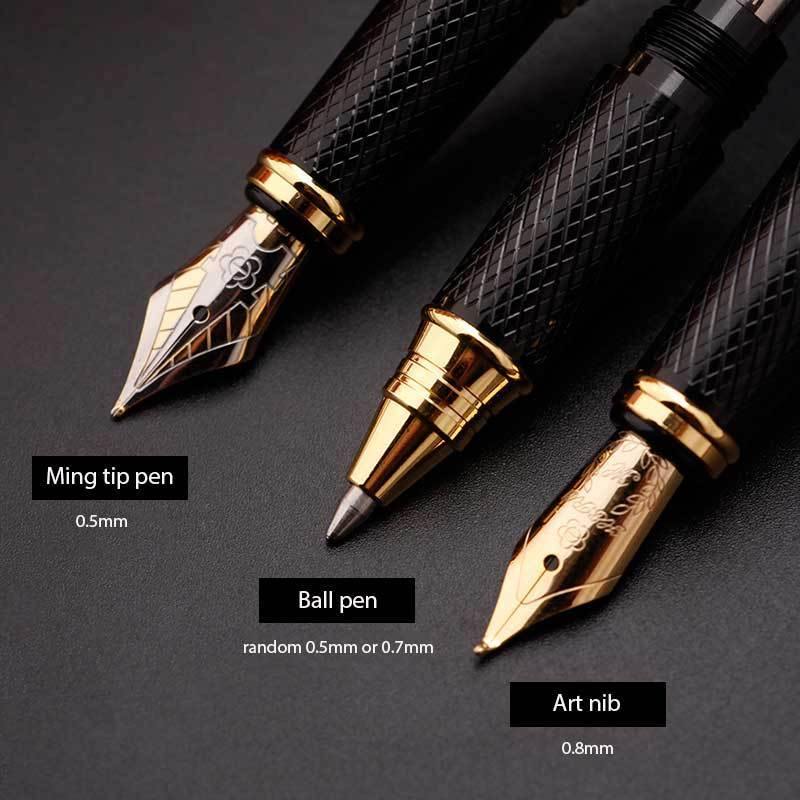 Planet Gates Black Fountain Pens Gift 0.5 0.8 mm Original Authentic Writing Ink High Quality Luxury Iraurita Smoothly Pens