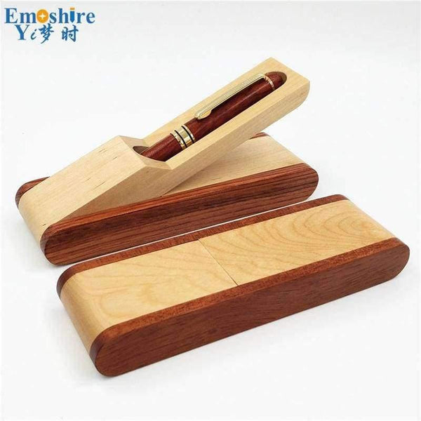 Planet Gates Fountain  Pens Wood Ballpoint Pen Box Brand Roller Ball Pen for Business Writing Canetas Office Supplies Wood Pencil Case P214