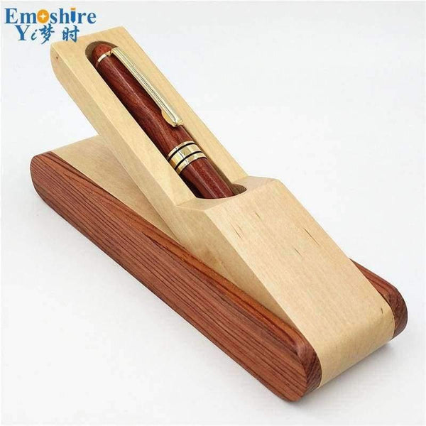 Planet Gates Fountain  Pens Wood Ballpoint Pen Box Brand Roller Ball Pen for Business Writing Canetas Office Supplies Wood Pencil Case P214