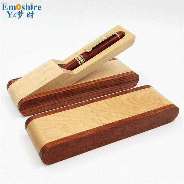 Planet Gates Fountain  Pens Wood Ballpoint Pen Box Brand Roller Ball Pen for Business Writing Canetas Office Supplies Wood Pencil Case P214