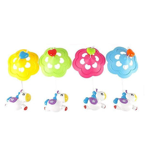 Planet Gates four airplane Hanger   Baby bed bell toy rotating music hanging baby rattle bracket baby crib mobile holder