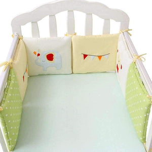 Planet Gates Fox 12pcs 6/12pcs Baby Bed Bumper Cotton Fox Elephant Bedding Set for Newborn Baby Crib Bumper Cot Bumper Protector Back Cushion Baby