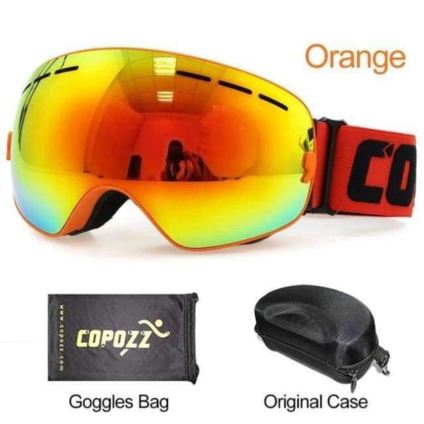 Planet Gates Frame orange with bx / China Ski Goggles Men Women Snowboard Goggles Glasses for Skiing UV400 Protection Snow Skiing Glasses Anti-fog Ski Mask