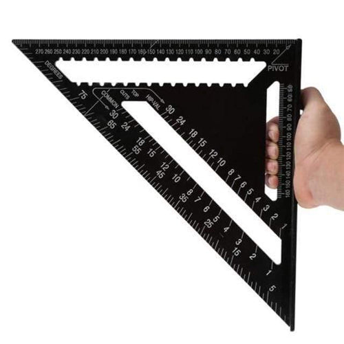 12inch Triangle Ruler Carpenter's Squad Svenson Metric Square Carpenter Tools Woodworking Square Layout Gauge Measurement Tool