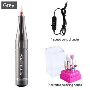 Planet Gates France / 35000RPM GY-B 35000RPM Nail Drill Machine Electric Nail File LED Display Nail Tools Portable Manicure Machine Nail Drill Bits Polisher