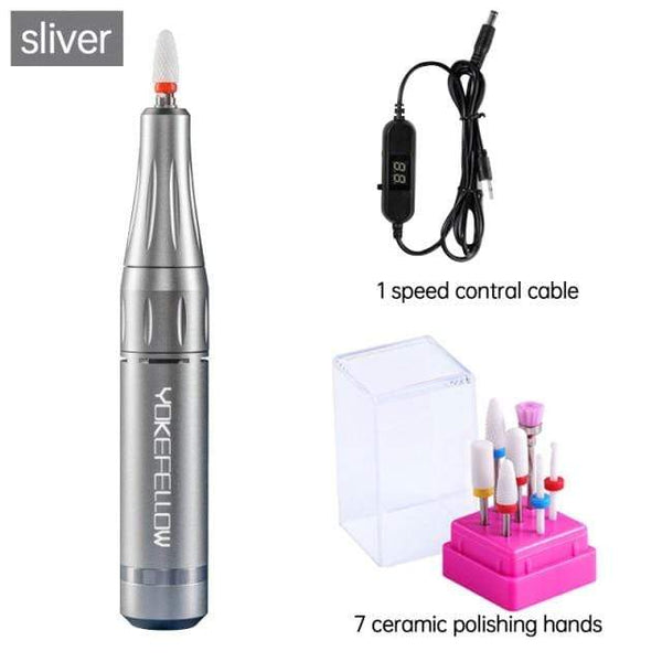 Planet Gates France / 35000RPM SR-B 35000RPM Nail Drill Machine Electric Nail File LED Display Nail Tools Portable Manicure Machine Nail Drill Bits Polisher