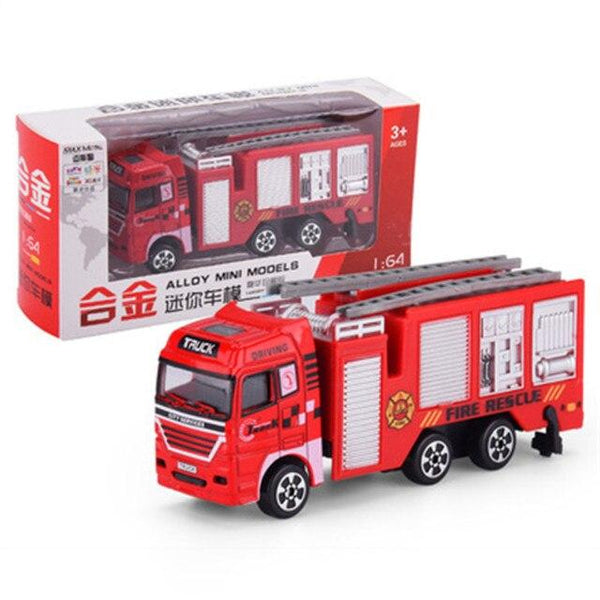 Planet Gates France / A Die-cast Alloy Fire Truck Toys Set Simulation Fire Sandbox Game Rescue Car Tower Vehicles Kids Educational Best Birthday Gifts