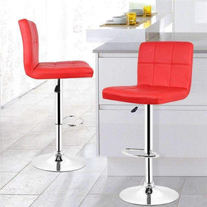 Planet Gates France / black JEOBEST 2pcs Synthetic Adjustable Swivel Bar Stools Stainless Steel Adjustable Height Chair 2 Colors HWC