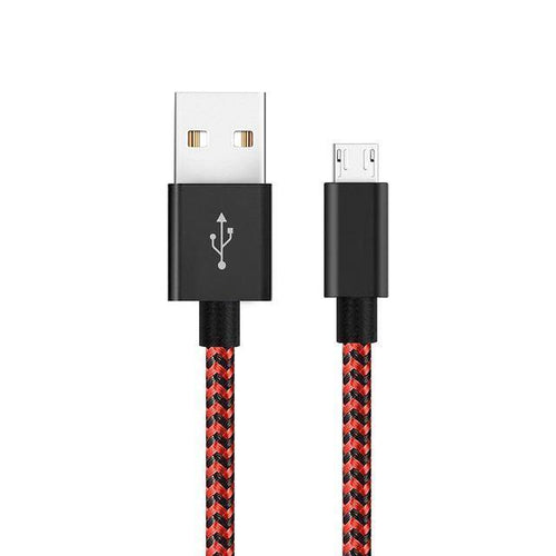 Planet Gates France / Black Red / 1x1m 1x2m 1x2m [3 PACK] Micro USB Cable 2.4A Fast Charging Cable Suntaiho Nylon Braid USB Cable Data Charger Cable for Samsung LG Android Phone