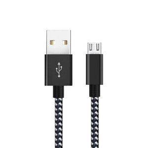 Planet Gates France / black white / 100 cm Suntaiho Micro USB Cable 2.4A Phone Fast Charging Cable for Samsung Huawei Xiaomi Redmi LG Microusb Charger Cable Micro USB Cord