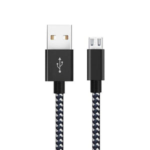 Planet Gates France / Black white / 1x1m 1x1m 1x1m [3 PACK] Micro USB Cable 2.4A Fast Charging Cable Suntaiho Nylon Braid USB Cable Data Charger Cable for Samsung LG Android Phone