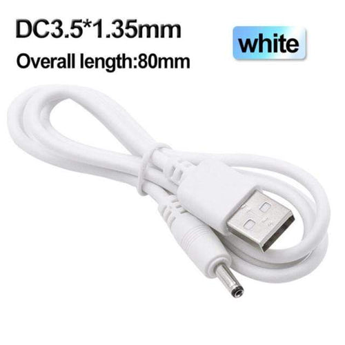 Planet Gates France / white 1pcs USB To DC 3.5 * 1.35mm Round Hole Mini Speaker Charging Cable 5V Power Cord 3.5mm Charging Cable For USB Fan USB Lamp