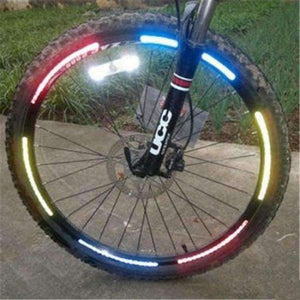 Planet Gates Free Shipping 2018 Hot New 32* Bike Reflector Bicycle Cycling DIY Reflective Tape Wheel Spokes Lights for Riding Safety at Night