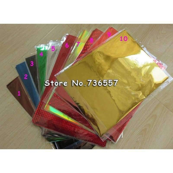 Planet Gates Free Shipping 50Pcs 20x29Cm A4 Laser Golden Hot Stamping Foil Paper Laminator Laminating Type Transfere Printer Business Card