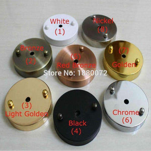 Planet Gates FREE shipping D100mm Ceiling Canopy Ceiling Rose  Wall Lamp Base lighting accessories white cord grip-Silver