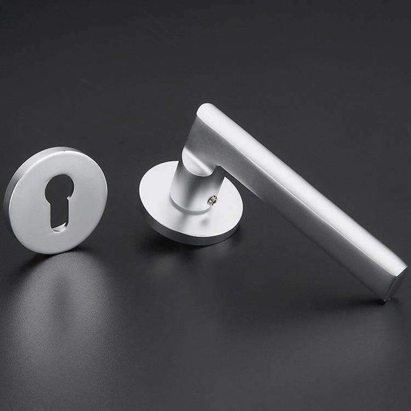 Planet Gates Free Shipping Silver White European Simple Space Aluminum Solid Split Door Lock Indoor Bedroom Wooden Mechanical Hardware Locks