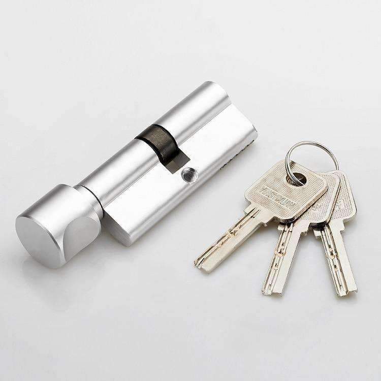 Planet Gates Free Shipping Silver White European Simple Space Aluminum Solid Split Door Lock Indoor Bedroom Wooden Mechanical Hardware Locks