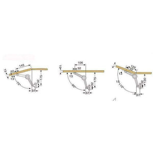 Planet Gates Free stop spring hinges Hydraulic rod drawer lift support cushioning for Kitchen Cabinet Door Furniture Hardware