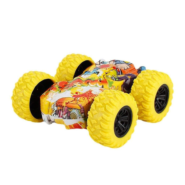 Planet Gates Friction Car Double-sided Graffiti Stunt Car 4wd Off-road Car Model Vehicle Children's Toy Die-casting Pull Back Racing Car