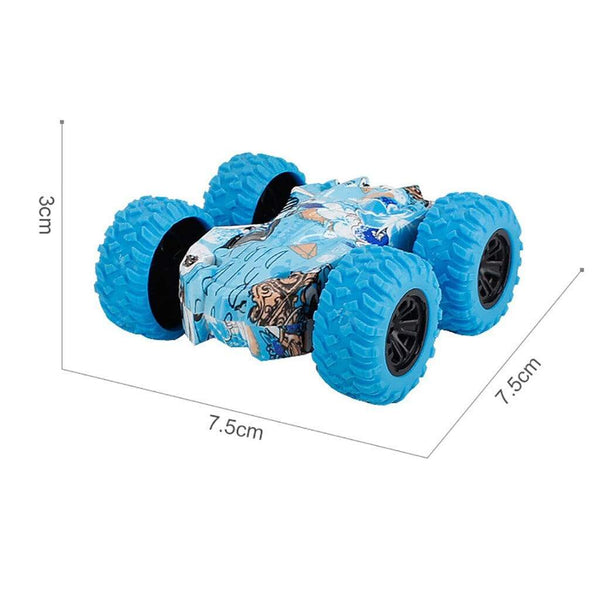 Planet Gates Friction Car Double-sided Graffiti Stunt Car 4wd Off-road Car Model Vehicle Children's Toy Die-casting Pull Back Racing Car
