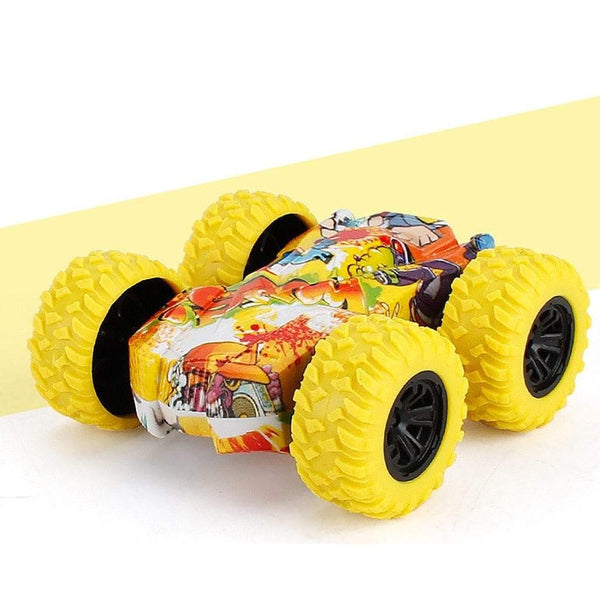 Planet Gates Friction Car Double-sided Graffiti Stunt Car 4wd Off-road Car Model Vehicle Children's Toy Die-casting Pull Back Racing Car