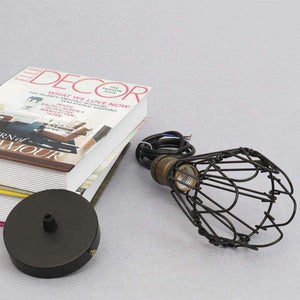 Planet Gates FRLED Fashion Vintage Wire Lamp Cage DIY Lampshade Industrial Lamp Guard Cage Lamp Shade Guard Classic Black Nordic Bulb Cover